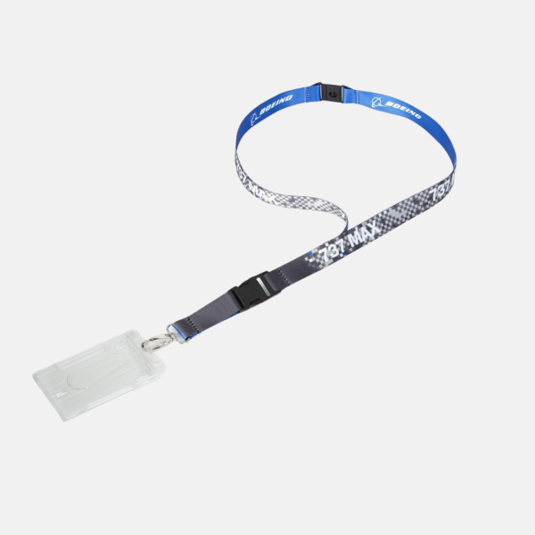 Boeing 737 Max Pixel Graphic Lanyard