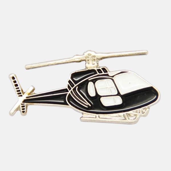Helicopter lapel pin