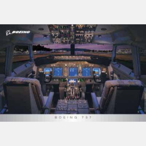 BOEING 737 Flight Deck Poster